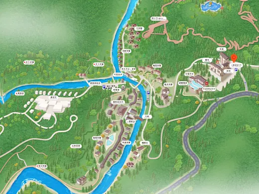 余江结合景区手绘地图智慧导览和720全景技术，可以让景区更加“动”起来，为游客提供更加身临其境的导览体验。
